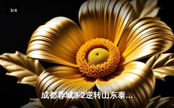 成都蓉城3-2逆转山东泰山，中超新军主场上演进球大战 - 3